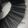 1 Yard Schwarze Wellenspitze Für Hochzeitskleid-Accessoires Designerstoff 10CM Breit