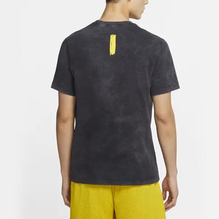 Nike Dri-Fit KD Vintage Wash Embroidered Logo Sports Tee Men Tops Black CD1301-010