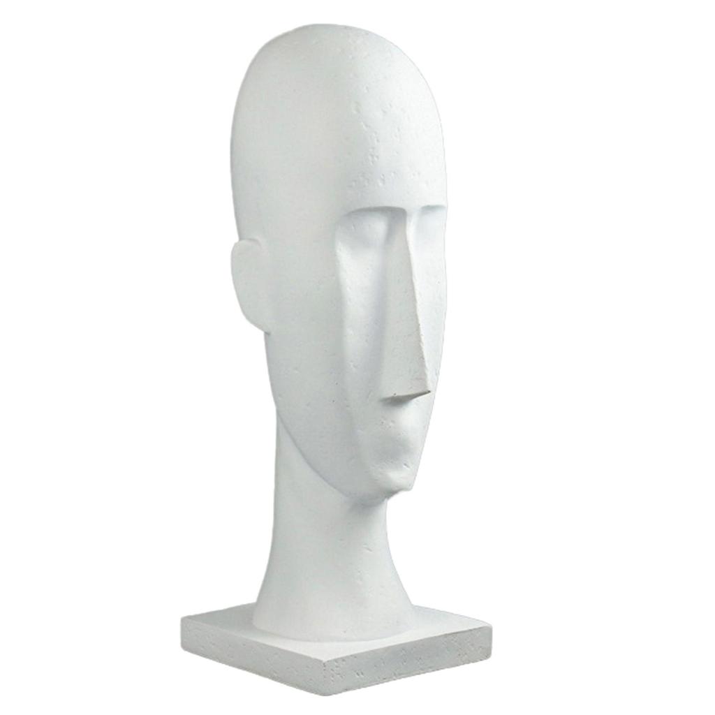 Abstract Human Figure Desktop Figurine Resin Sculpture with Modern Office Collectible for Farmhouse,