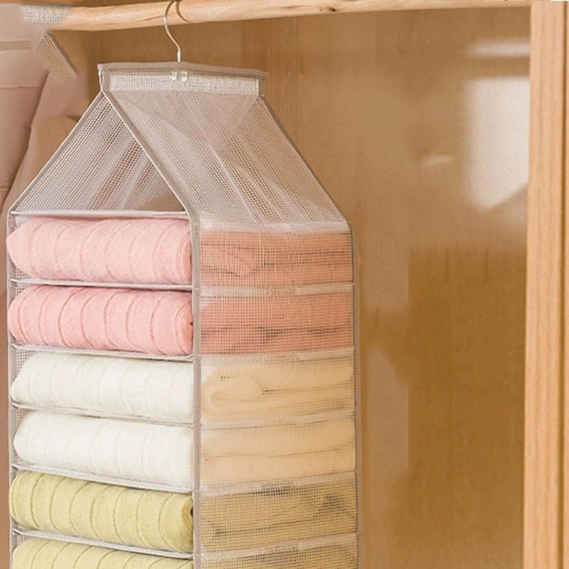 Wardrobe Hanging Storage Bag Cabinet Organizer For Pants Socks T-Shirt Underwear Hanging Closet Organizer 6/9/12 Compartments