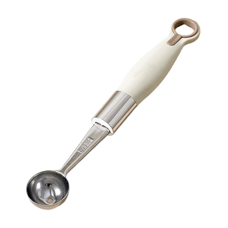 Ergonomic Handle Melon Baller Spoon Kitchen Tool Ice Cream Spoon 304Stainless Steel Texture Perfect for Ice Cream Fruits