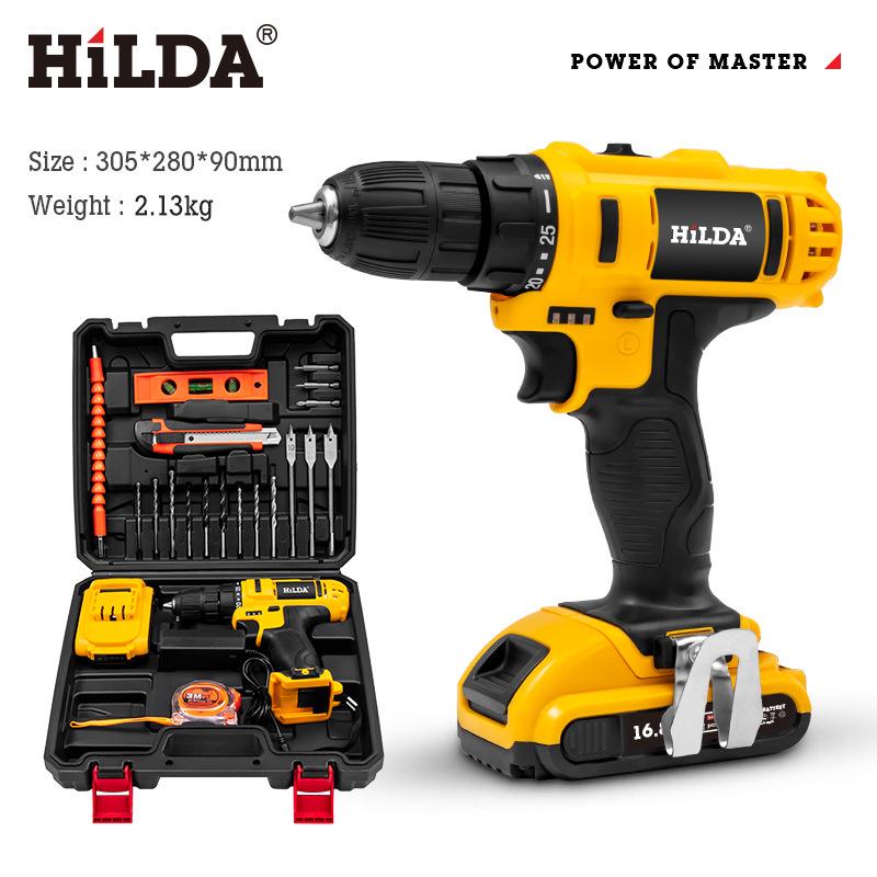 HiLDA Hilda Series Cordless Electric Drill & Screwdriver Set