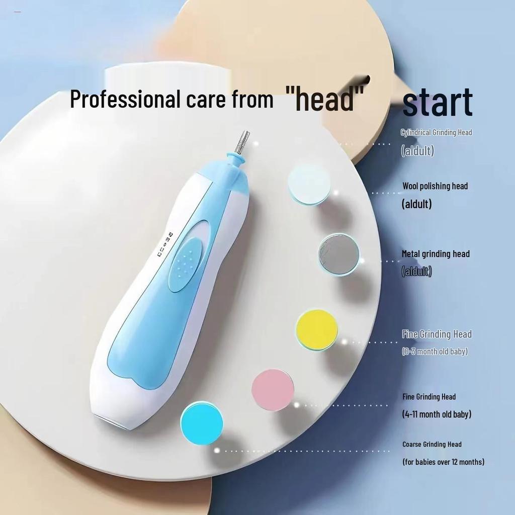 Newborn Baby Electric Nail Grinder & Clipper Set - Children's Care