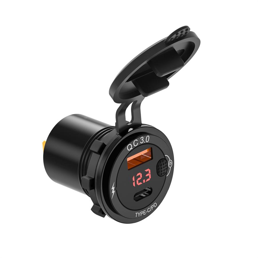 Fast Charge USB+Type-C Charger (60cm Line)