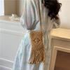 Summer Hand-woven Bag Women's 2025 New Fringed Bucket Seaside Vacation Mobile Phone Bag
