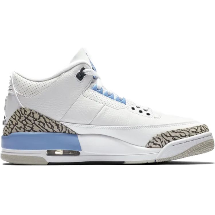 Air Jordan 3 Retro UNC Men Sneakers Blue White Valor-Blue CT8532-104