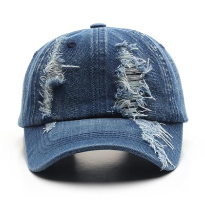 Cowboy Hat Fashion Casual Solid Color Light Board Baseball Cap Hole Washed Cowboy Cap