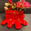 Creatitive Resin Flowers Bag Vase Home Decor Study Office Dining Table Vase Bag for Living Room Decor Bag Vase Luxury Sculpture