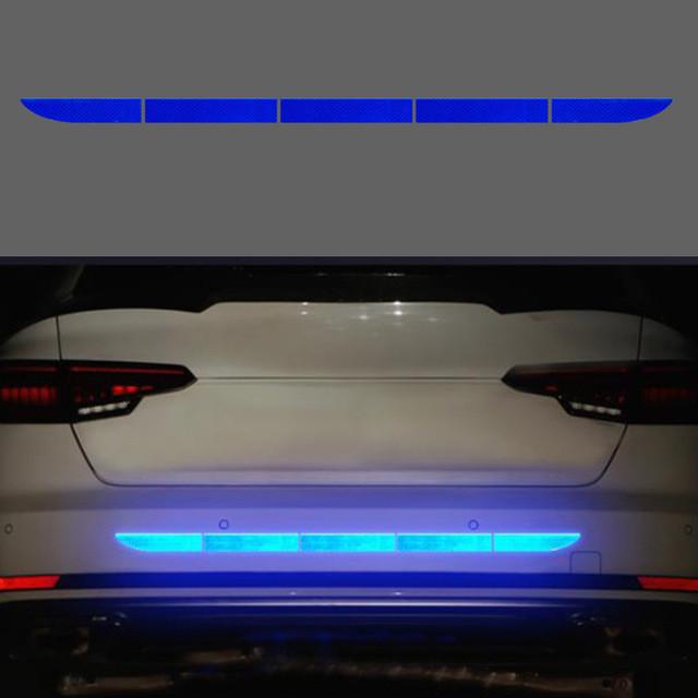 Reflective Car Trunk and Bumper Stickers: Decorative Anti-Collision Warning Strips