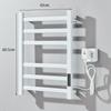 Badezimmerausstattung Elektrischer Handtuchwärmer Edelstahl Temperatur- & Zeitsteuerung Smart Home Beheizter Handtuchhalter Handtuchwärmer