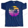 New Fashion Brand Tshirt Cotton Summer Short Sleeve Tee Purple Synthwave Style Sunset Retrowave Unisexy Color Tops Unisex Teeshirt
