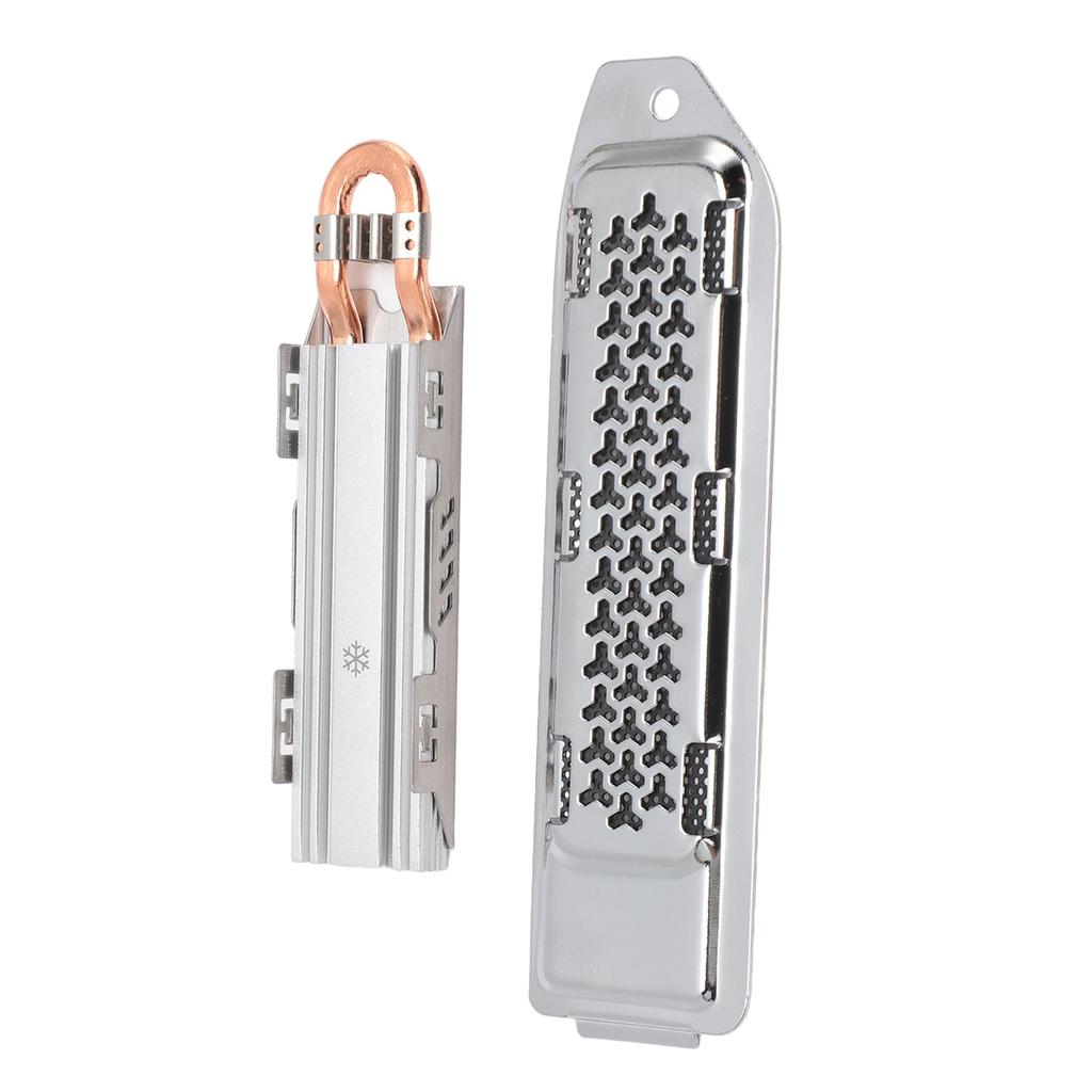 M.2 NVME SSD Heat Sink Professional Efficient Replacement Heatsink Kit with Dust Cover for PS5 Conso