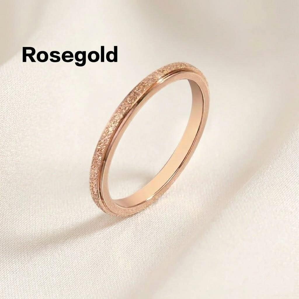 Silberne Frosting Partnerringe für Hochzeit Verlobung Schmuck Geschenke Geburtstagsgeschenk Liebhaber Partnerringe für Männer und Frauen