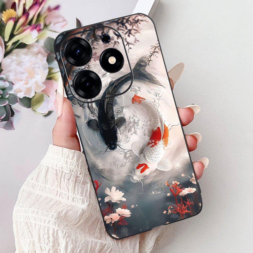 For Tecno Spark 10 Pro Case KI7 Silicone Cute Fashion Flower Cool Painted Soft Back Cover For Techno Spark 10 Pro Phone Case K17