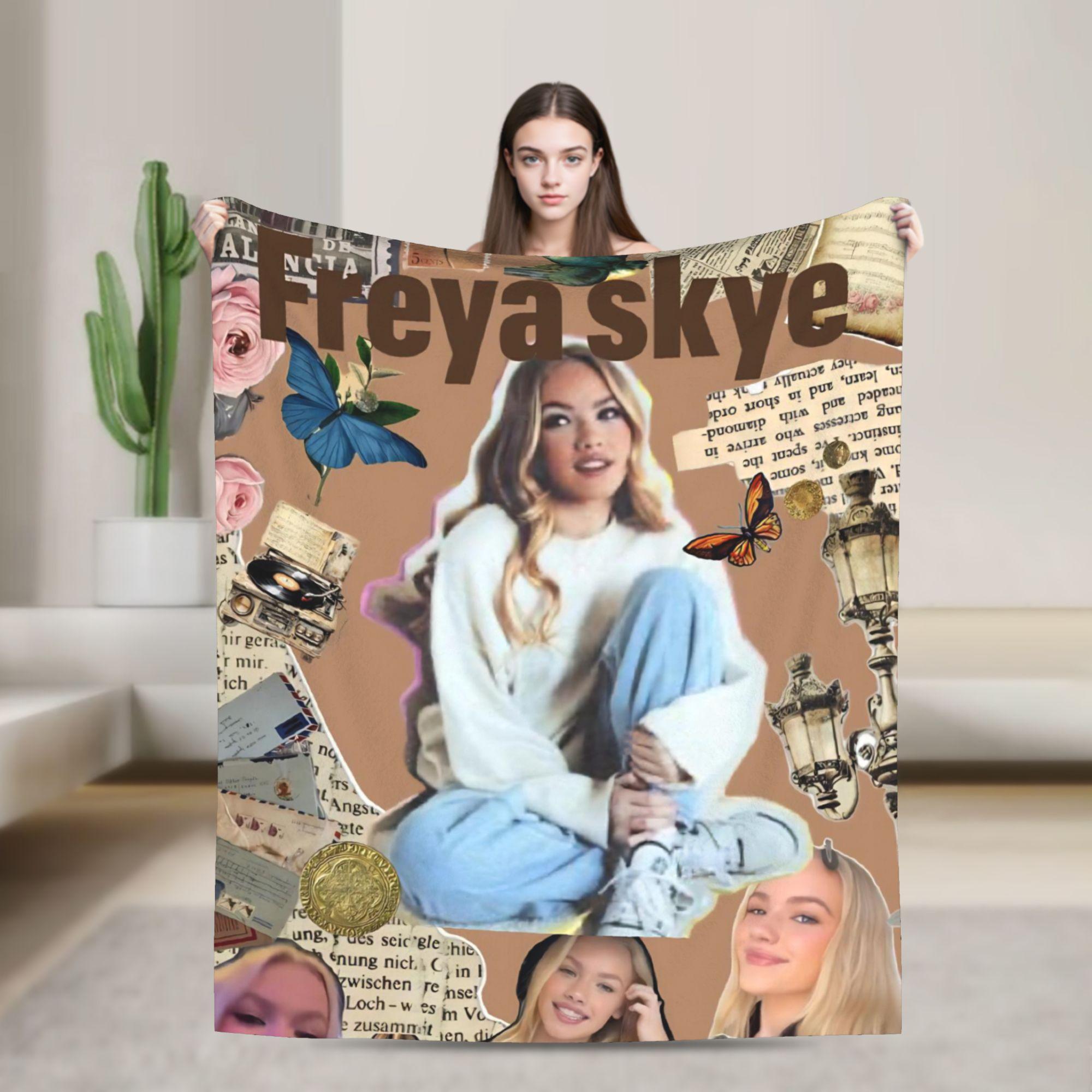 Плед Freya Skye Фланелевый плед для пикника для гостиной Теплый Мягкий Качественный на заказ Покрывало Подарок 30x40in