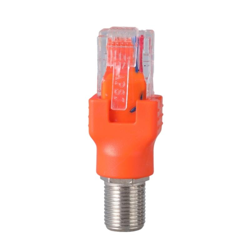 RF to RJ45 Converters RJ45 to RF Connectors Coax Straight Connectors F Female to RJ45 Male Coaxial Barrels Coupler Adapter