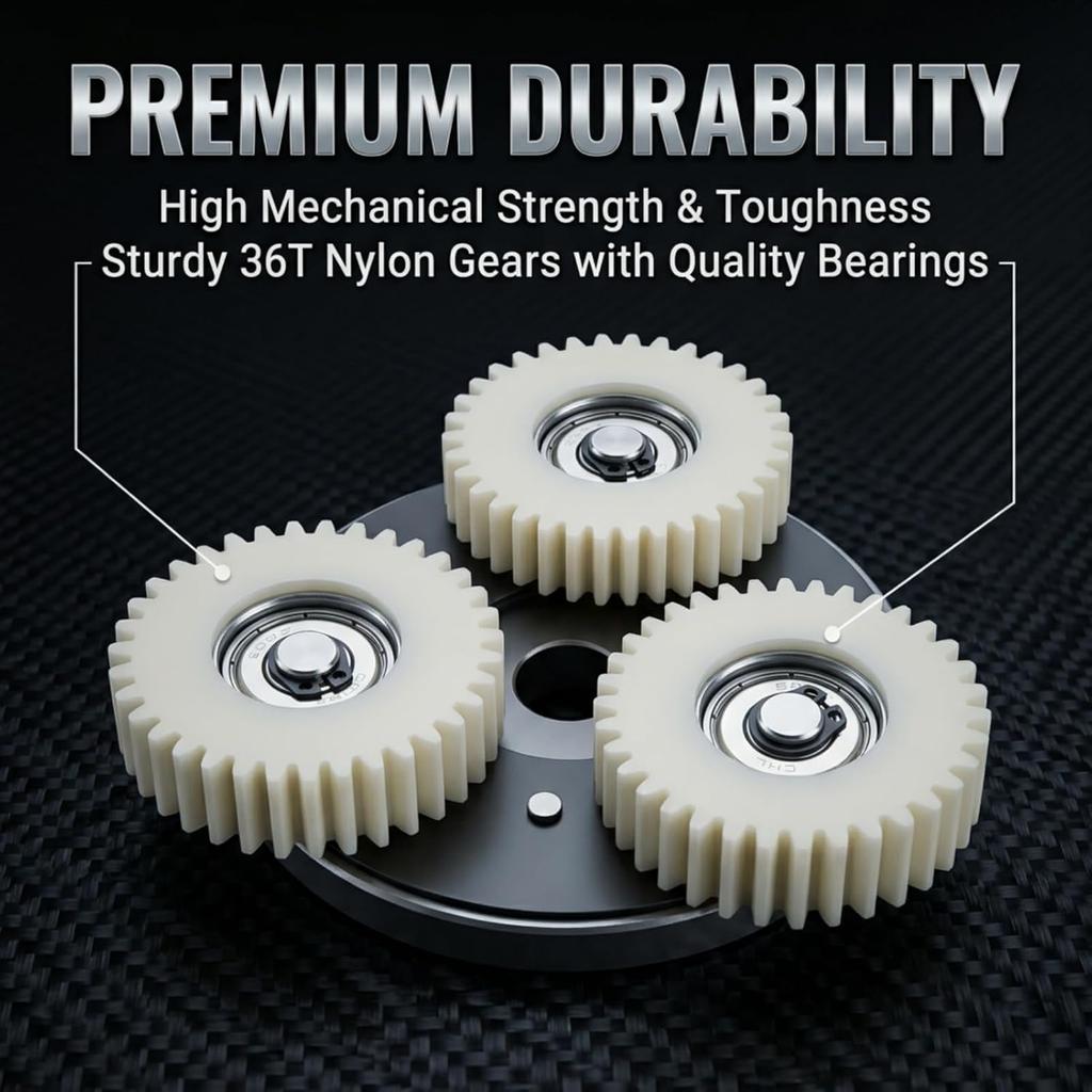 Electric Motor Gear Clutch Kit 36T, E Motor Gear Clutch Solid Nylon Gears for Electric 500W-750W, Planetary Gears for Electric Motor Replacement
