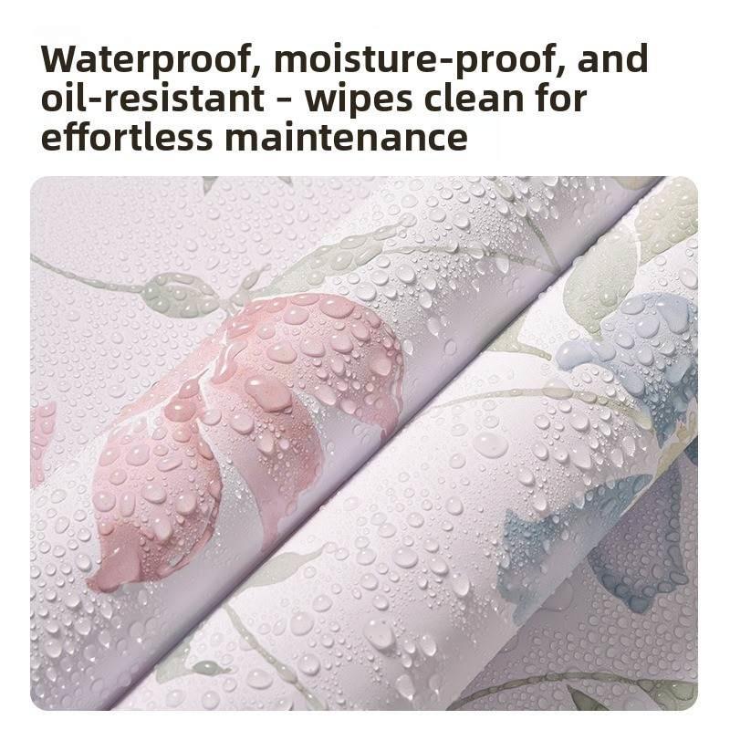 Self-Adhesive Waterproof Wallpaper Anti-Mold Washable Print Non-Slip Wear-Resistant Bedroom Living Room Accent Wall Decor