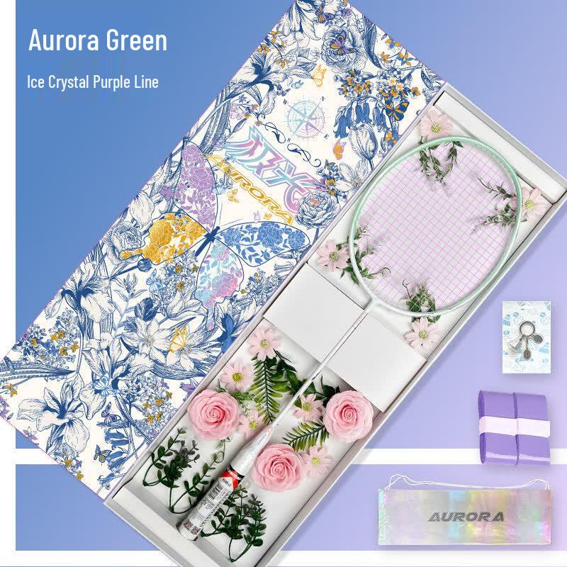 Kawasaki Aurora 7 Blue 5U Full Carbon Badminton Racket Flower Language Spring Gift Box