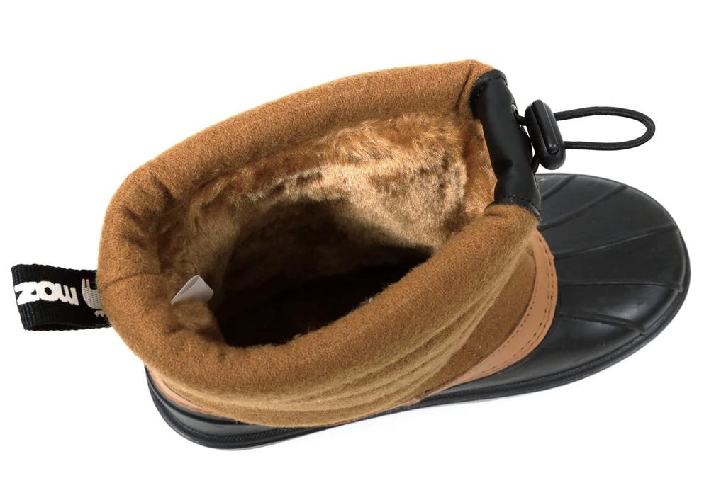 Mozu Bean Down Boots, Inner Boa, Elastic Cuffs, Cord Stoppers, Women's, Camel, Size 24cm