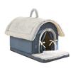 Cozy Winter Cat & Dog Bed with Handle - Enclosed Pet Villa