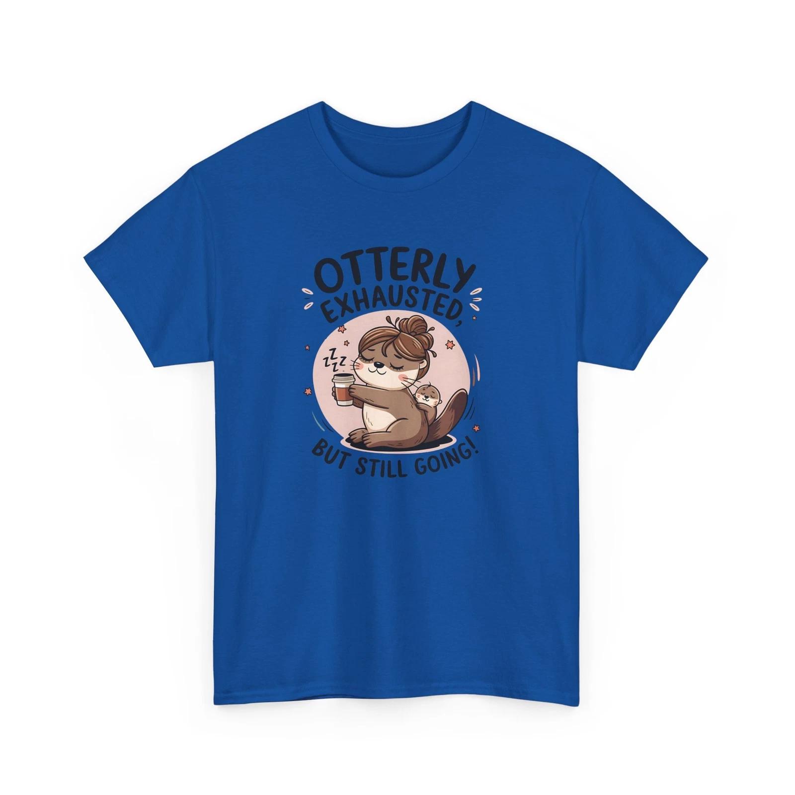 

No Espresso, No Progress T-Shirt | Otterly Exhausted coffee lover Coffee T-Shirt XL