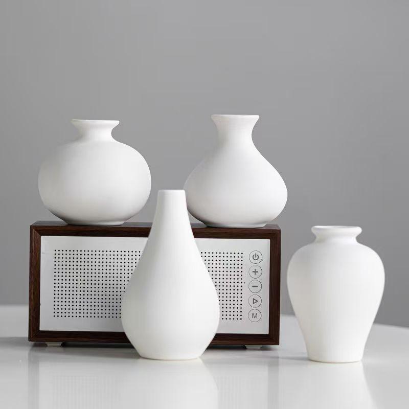 Simple Ceramic Vase, Five Piece Set, Household Handicraft, Small Flower Ware, Simple Porch, TV Cabinet, Tabletop Decoration