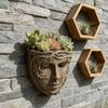 Dreidimensionale Baumskulptur Gesichter Außen Dekoration, Lustige Garten Gesichts Dekoration, Wetterfeste Terrassenwand Harz Umarmungs Kunst für Hof Dekoration