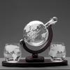 Earth Decanter Set: High Borosilicate Glass Infusion Bottle & Craft Ornament