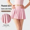 Women's Two-Piece Pleated Yoga and Sports Skirt - Breathable, Comfortable, Anti-Exposure for Tennis, Badminton, Running, and Fitness.