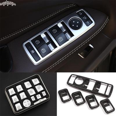 Car Window Glasses Lift Button Cover Switch Frame Trim For Mercedes Benz W204 A B C E GLA CLA GLK GLE Class W176 W212 8 W166