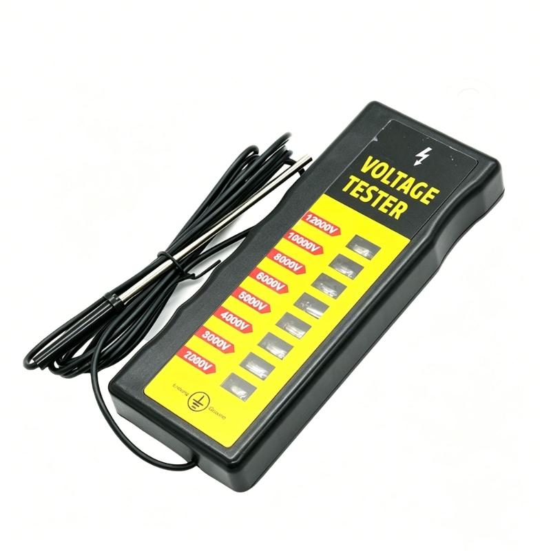 12kV Agricultural Fence Testing Unit ABS Build Pulse Activated Equipment Including Extended Ground Rod For Livestock Care