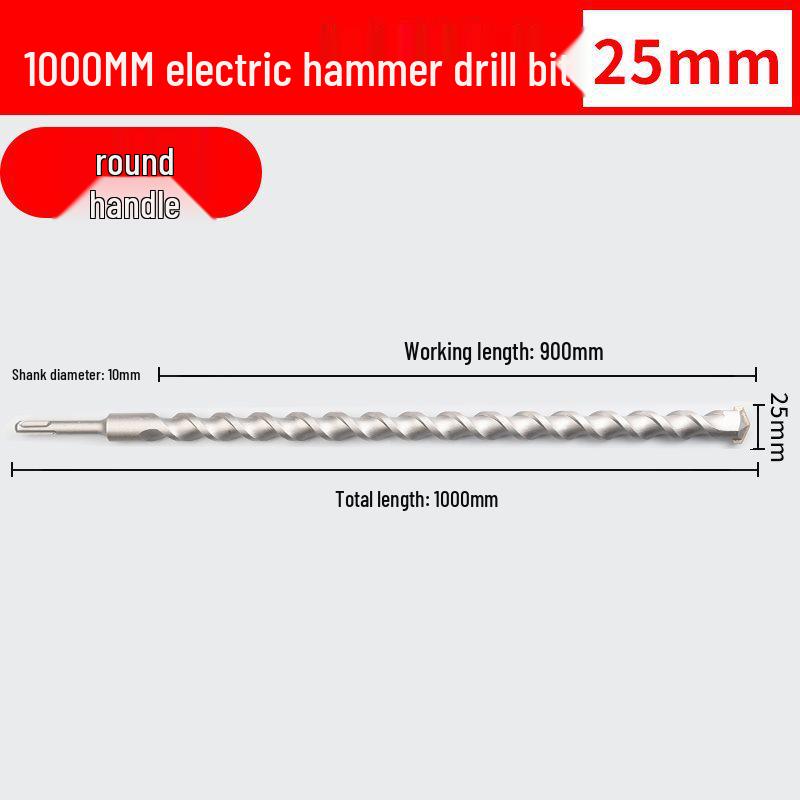 Two-Groove Round Handle & Four-Square Handle Concrete Hammer Drill Bit