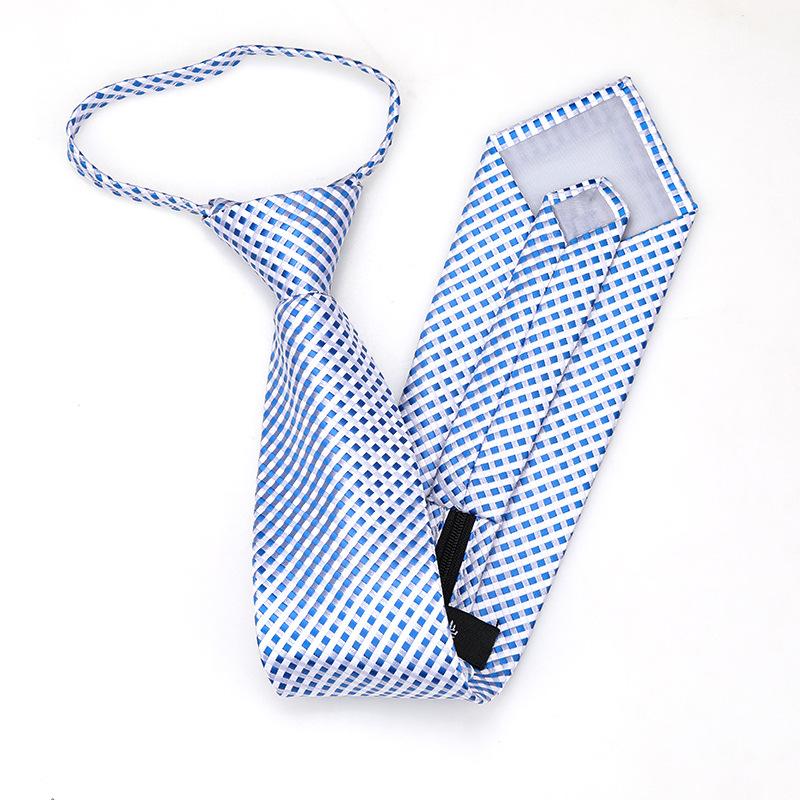 Black Zipper-Free Lazy Blue Men And Women Business Dress Interview To Work Groom Wedding Korean Version Narrow Tie