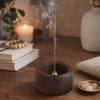 Round Wooden Incense Holder Handmade Incense Base Multi-functional Incense Tray  Tea Ceremony