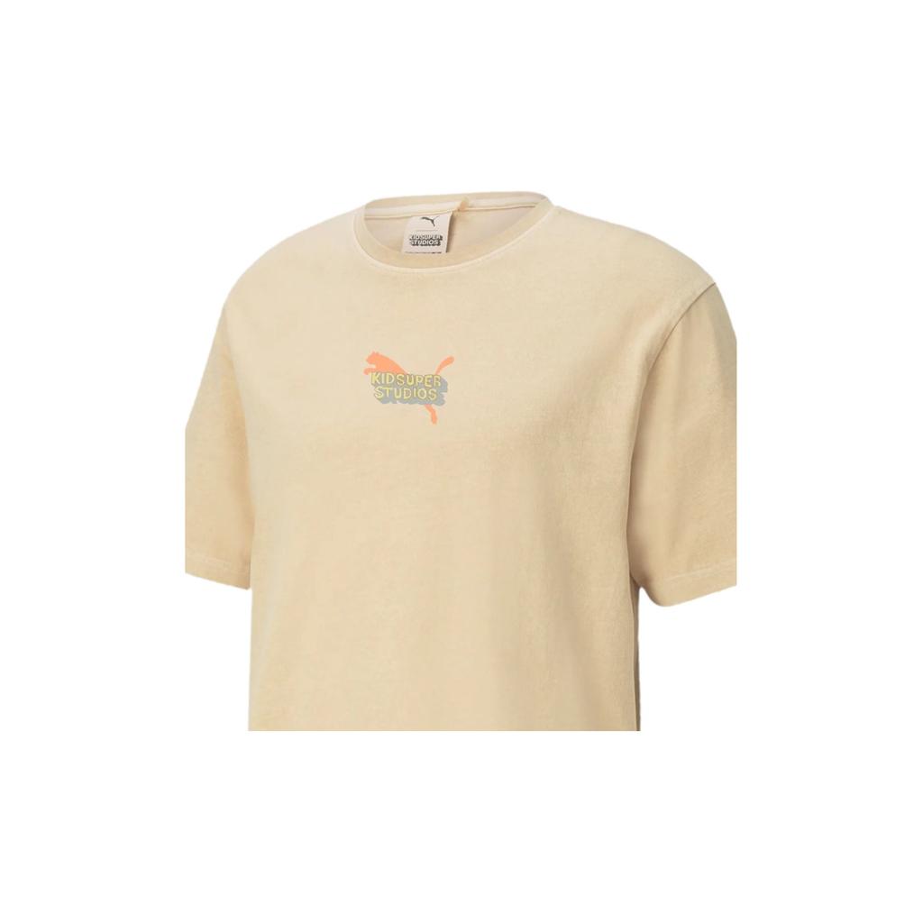 Puma X KS Short Sleeve T-Shirt Men Tops Peach 598465-12