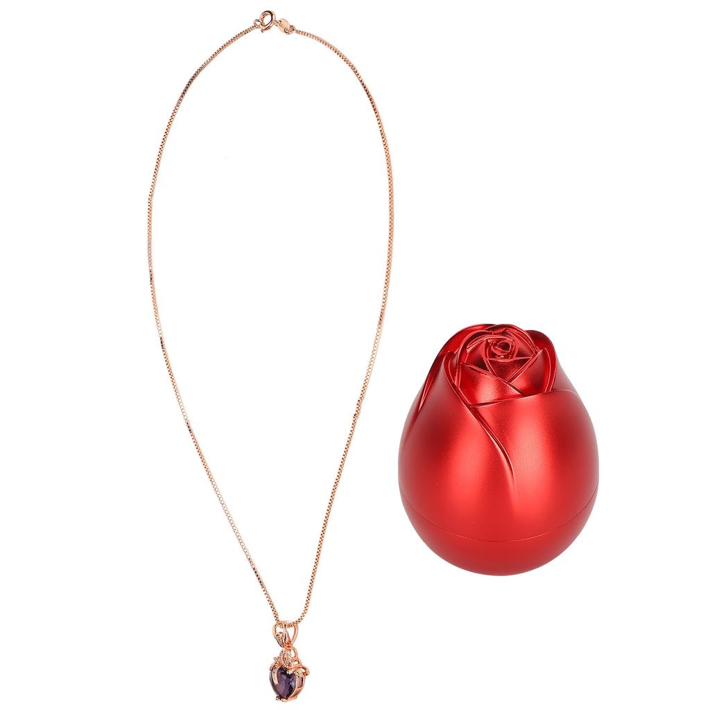 Jewelry Necklace Rose Flower Box Valentine"s Day Rings Necklaces Earrings Gift Box