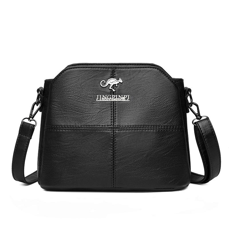 Women's New Shoulder Bag with Large Capacity, Fashionable Solid Color, Middle-aged Women's Mother Bag, Small Square Bag, Crossbody Bag