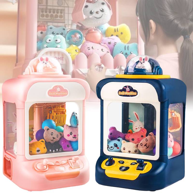 Minor Electric Claw Machine With Dolls Eggs Blue Pink With Lights Gift Kids