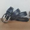 Hollow Belt Women'S Leather Pin Buckle Casual First Layer Cowhide Belt Women'S Fashion Non-Punching Jeans Belt
