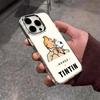 Die Abenteuer von T-TintinS Handyhülle für iPhone 17 Air 16 E 15 14 13 12 11 Plus Pro Max Galvanisierte Transparente Weiche Hülle