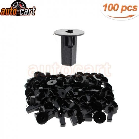 100PCS New Car Fastener Clips Bumper Inner Fender Rivets Push 8x8.2mm For Toyota