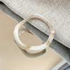 Minority Design Glitter Acrylic Bangle Retro Exaggerated Jelly Color Wide Bracelet Vintage Jewelry Accessories