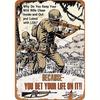 Decorative Signs Plaques Unoopler Metal Signs Do You Keep Your M Warning Sign IndoorOutdoor  Tin Sign Vintage Look metal s