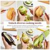Stainless Steel Peeler Multi-functional Vegetable Peeler with Nonslip Wood Handle Potato Peelers Carrot Peeling Tool for Kitchen