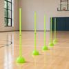 5 Pieces PVC Training Marker Pole Sturdy for Obstacle Courses, Sports Teams