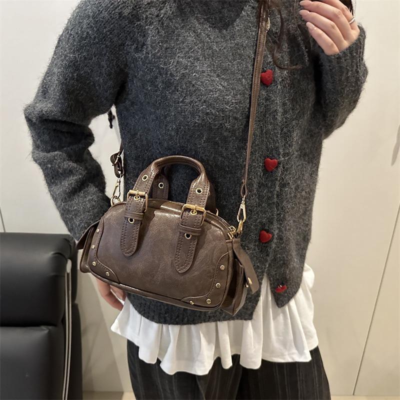 New trendy retro Spice Girl fan car bag niche bowling handbag single shoulder crossbody armpit bag