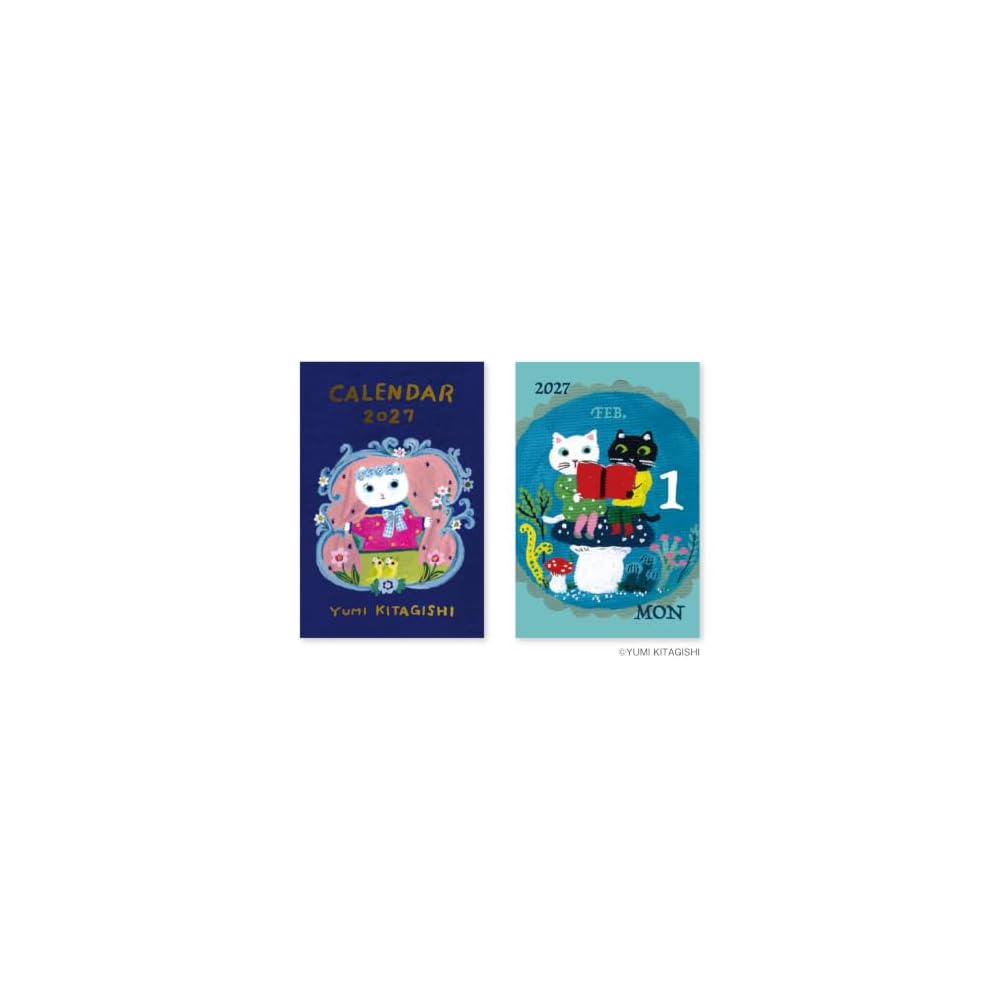 Shin-Nippon Calendar 2027 Daily Calendar by Yumi Kitagishi Mini Mini Daily Calendar NK4500
