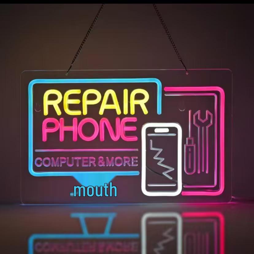 Creative LED Neon Letter Light - DIY Acrylic Sign for Kids' Room & Parties