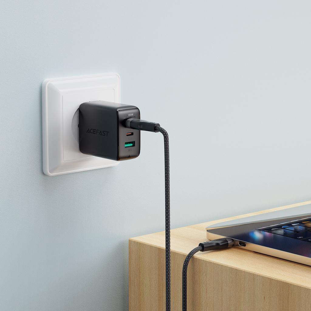 ACEFAST C11-03 1.2m USB-C To USB-C 60W Fast Charging Cable Magnetic Braided Data Cord